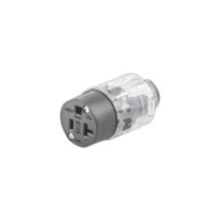 HUB-520-LC Conector Iluminado 20 A 125 V CA 2 Polos 3 Hilos (Nema 5-20R)