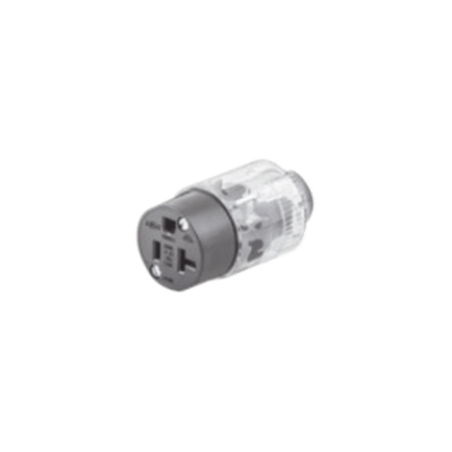 HUB-520-LC Conector Iluminado 20 A 125 V CA 2 Polos 3 Hilos (Nema 5-20R)