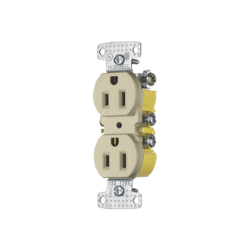 HUB-RR15I Contacto Duplex 15A 125V/ 2 Polos 3 Hilos / Cableado posterior y lateral / Nema 5