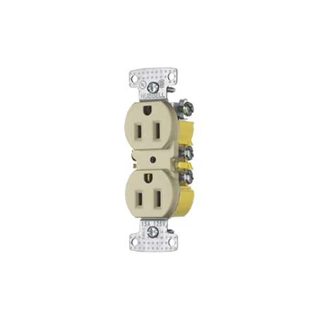 HUB-RR15I Contacto Duplex 15A 125V/ 2 Polos 3 Hilos / Cableado posterior y lateral / Nema 5