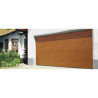 GARAGE107-W Puerta de Garage /10x7 pies / AISLADA / Estilo Americana / Imitacion Madera / Golden Oak / Linea Central .