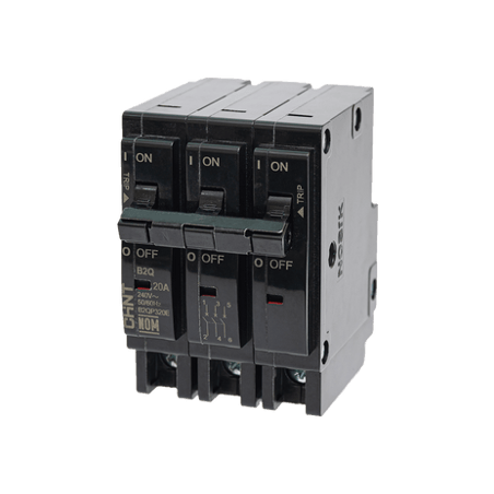 B2QP320E Interruptor Termomagnético Enchufable, Serie: B2Q, 3P, 20A, 240V