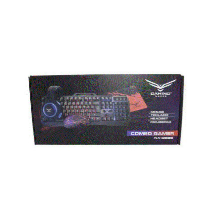 NA-0925 Kit Gamer Naceb Technology , USB, Juego, Alámbrico, 2400 DPI