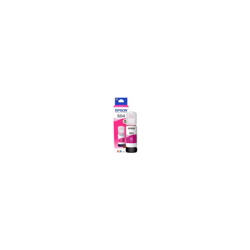 Tinta Epson Original T504 70ml EcoTank L4150/L4160 Color Magenta