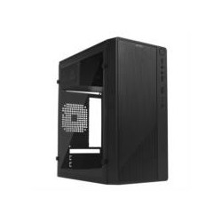 Gabinete Acteck con Fuente 500w Compacto Mini Torre Kioto GC220 Micro Atx y Mini Itx Acrilico USB 2.0 Negro