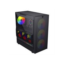 Gabinete Game Factor CSG800 ATX Vidrio Templado Interacción Lateral con RGB USB 2.0/3.0 Color Negro