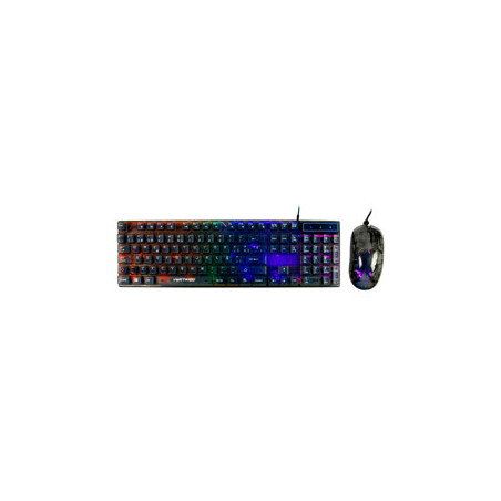 KIT PERFECT CHOICE GAMER TRANSPARENTE TECLADO + MOUSE HELUMO