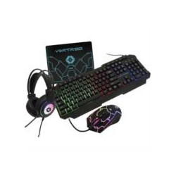 Kit Gamer Vortred Alámbrico 4 en 1 Gear Up Color Negro