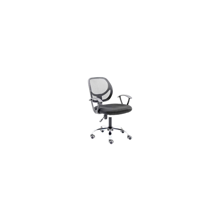 NE-650S Silla Secretarial Nextep de Altura Ajustable Tela Negra Base Giratoria