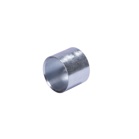 Cople 3/4" (19mm) con rosca galvanizado etiqueta amarilla