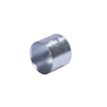 Cople 3/4" (19mm) con rosca galvanizado etiqueta amarilla