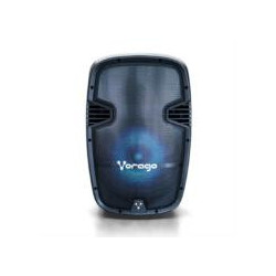 Bocina Bafle Vorago Karaoke KSP-500 15" Bluetooth TWS 2 Micrófonos Color Negro