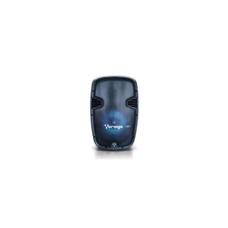 Bocina Bafle Vorago Karaoke KSP-500 15" Bluetooth TWS 2 Micrófonos Color Negro