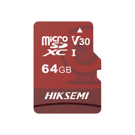 HS-TF-E1/64G Memoria microSD / Clase 10 de 64GB / Especializada Para Videovigilancia (Uso 24/7)