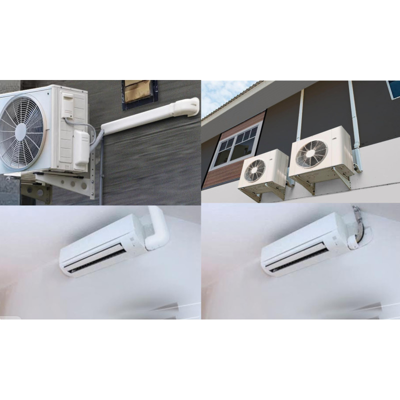 Canaletas Para la Organización en Instalaciones de Aire Acondicionado, Uso en Interiores y Exteriores