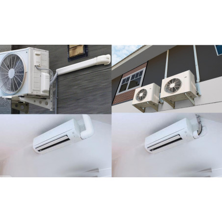 Canaletas Para la Organización en Instalaciones de Aire Acondicionado, Uso en Interiores y Exteriores