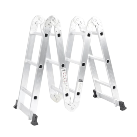 Escalera Multiposiciones de Aluminio de 3.52 Metros, Soporta 150 kg