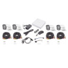 HK-1080-CV Kit TurboHD 1080p / DVR 4 canales / 4 Cámaras Bala ColorVu / Fuente de Poder / Accesorios de Instalación