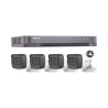 HIK5MPSLQ-KIT(B)  KIT TURBOHD 5 Megapixel / DVR 4 Canales / 4 Cámaras Bala con Micrófono Integrado  / Accesorios de Instalación