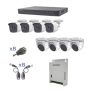 KEVTX8T4BW/4EW  KIT TurboHD 1080p / DVR 8 Canales / 4 Cámaras Bala / 4 Cámaras Eyeball / Transceptores / Conectores