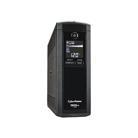 CP1500AVRLCD UPS de 1500 VA/900 W, Entrada 120 Vca NEMA 5-15P, Tipo Mini Torre, Con 12 Tomas NEMA 5-15R