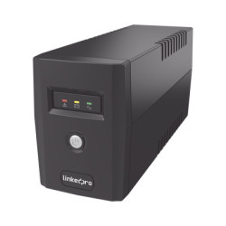 LP600L UPS 600VA/360 W Línea Interactiva / 6 Contactos 5-15R (4 Respaldadas) / Regulación de Voltaje / Protección RJ45