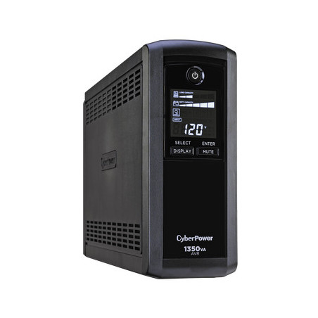 CP1350AVRLCD UPS de 1350 VA/815 W, Topología Línea Interactiva, Entrada 120 Vca NEMA 5-15P, Tipo Mini Torre, Con 10 Tomas