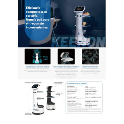 T8LS Robot mesero o repartidor T8LS / Ubicado por sensor láser / Sensor de obstáculos / Navegación fluida