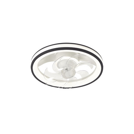 JLV-014  Ventilador de Techo con Luminario LED de 110 V / 88 W /4500 Lm /3 Tonos de Luz / 501 mm / 6 Velocidades / Dimeable.