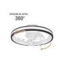 JLV-014  Ventilador de Techo con Luminario LED de 110 V / 88 W /4500 Lm /3 Tonos de Luz / 501 mm / 6 Velocidades / Dimeable.