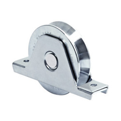 1151-4570-001 336V - Rueda de 16 cm / Capacidad Para Puertas de Hasta 640 kg / Canal Tipo "V"