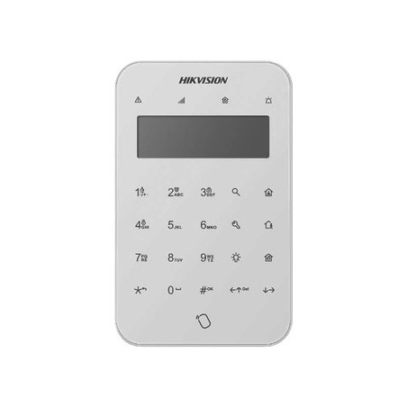 DS-PK1-LT-WB Teclado Inalámbrico con Pantalla LCD para Armado y Desarmado / Funciones de Automatización