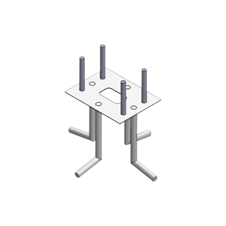 XB-ANCLA Ancla Para Sujeción al Piso Compatible con Todas las Barreras Vehiculares XB, XBF y XBS